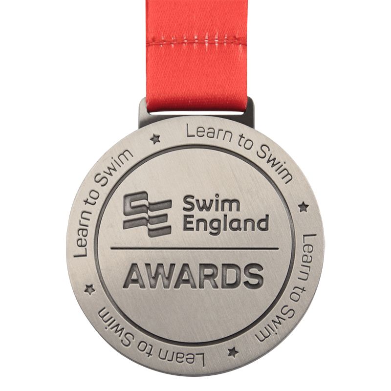 Kundenspezifisches Design Silber England Schwimmen Auszeichnungen Medaille
