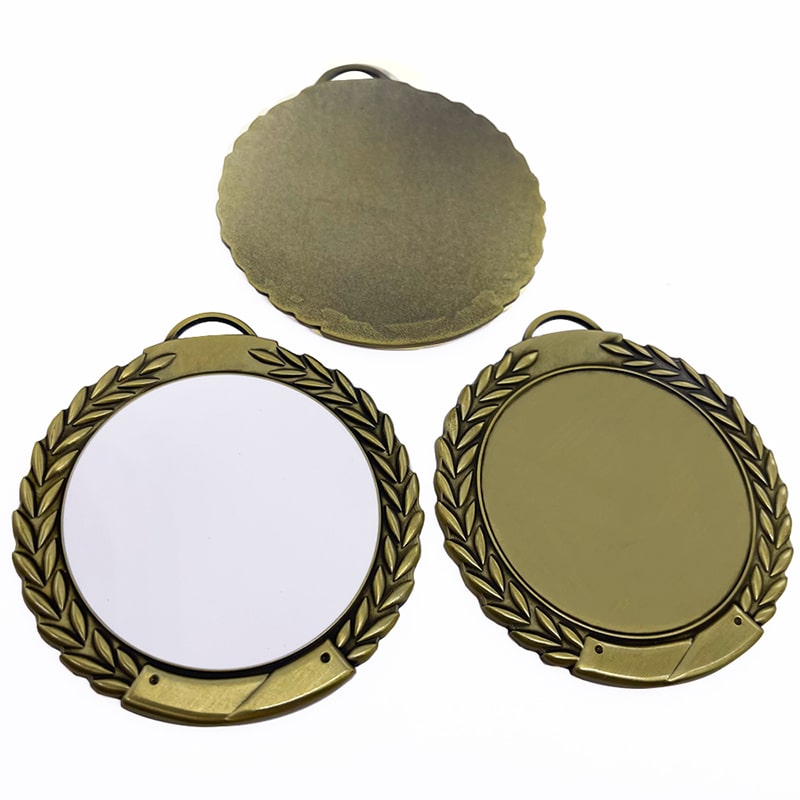 Personalisierte benutzerdefinierte Logo Sublimation Kupferrohlinge Medaille