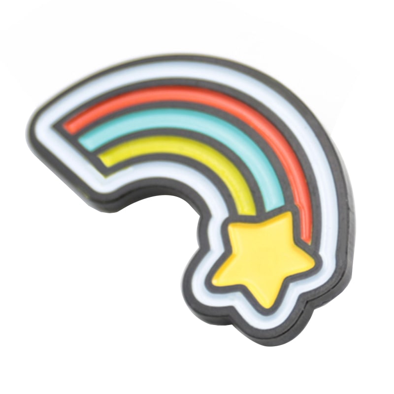Weicher Emaille-Pin mit benutzerdefiniertem Logo-Regenbogen