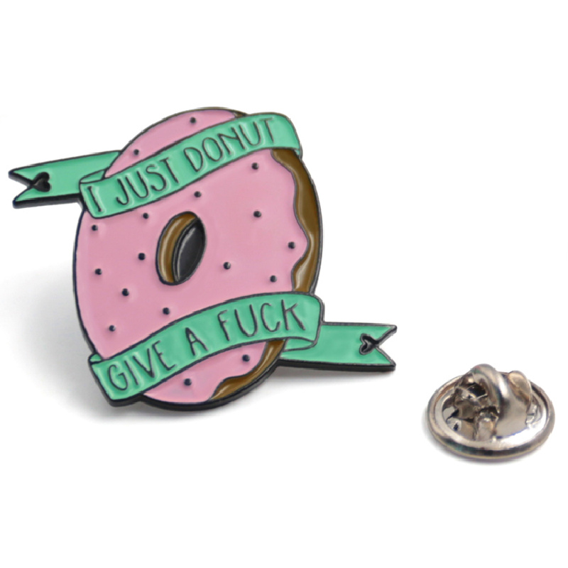 Factory Custom Logo Donut Metall-Emaille-Pin