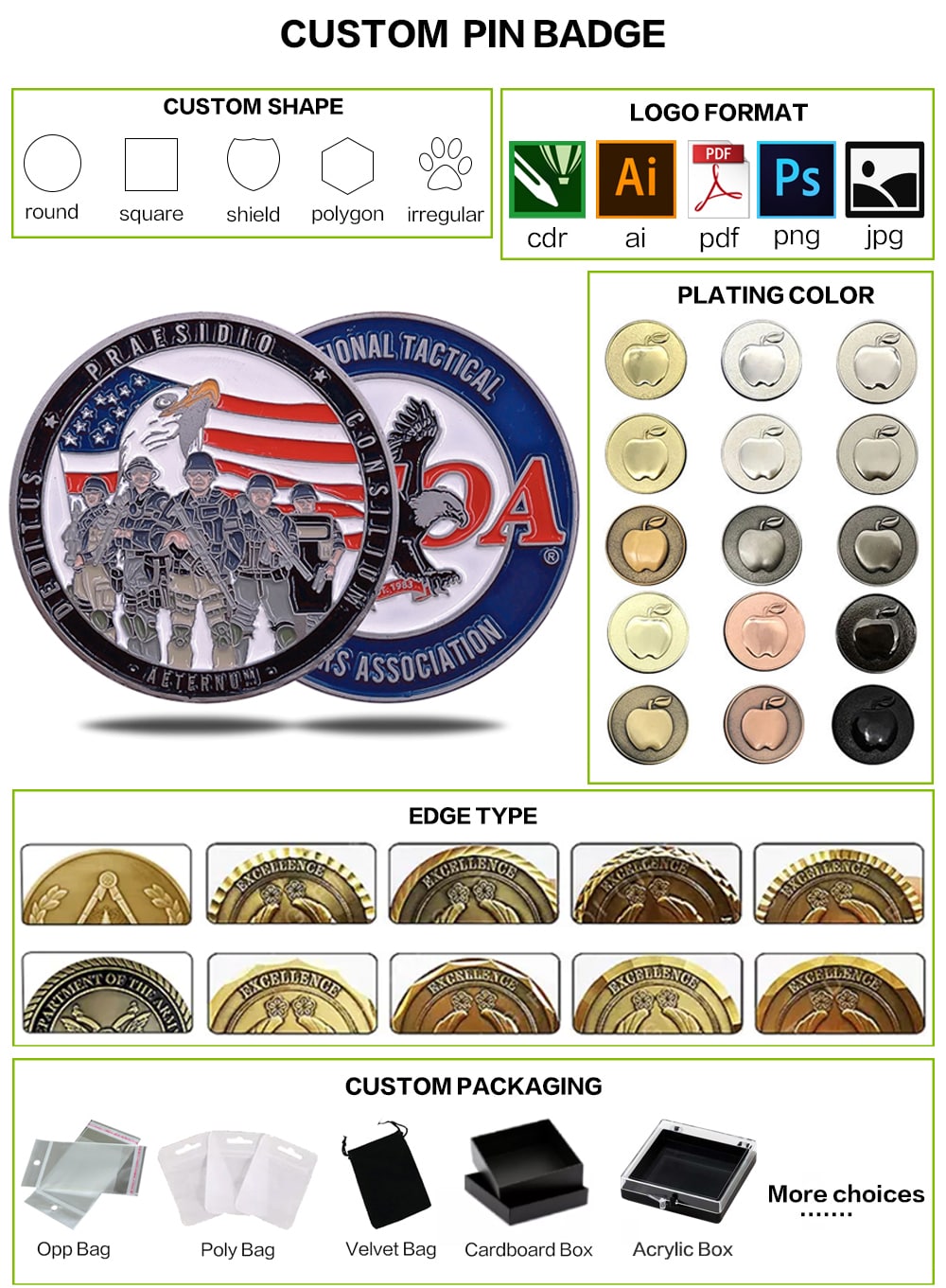 american flag challenge coin