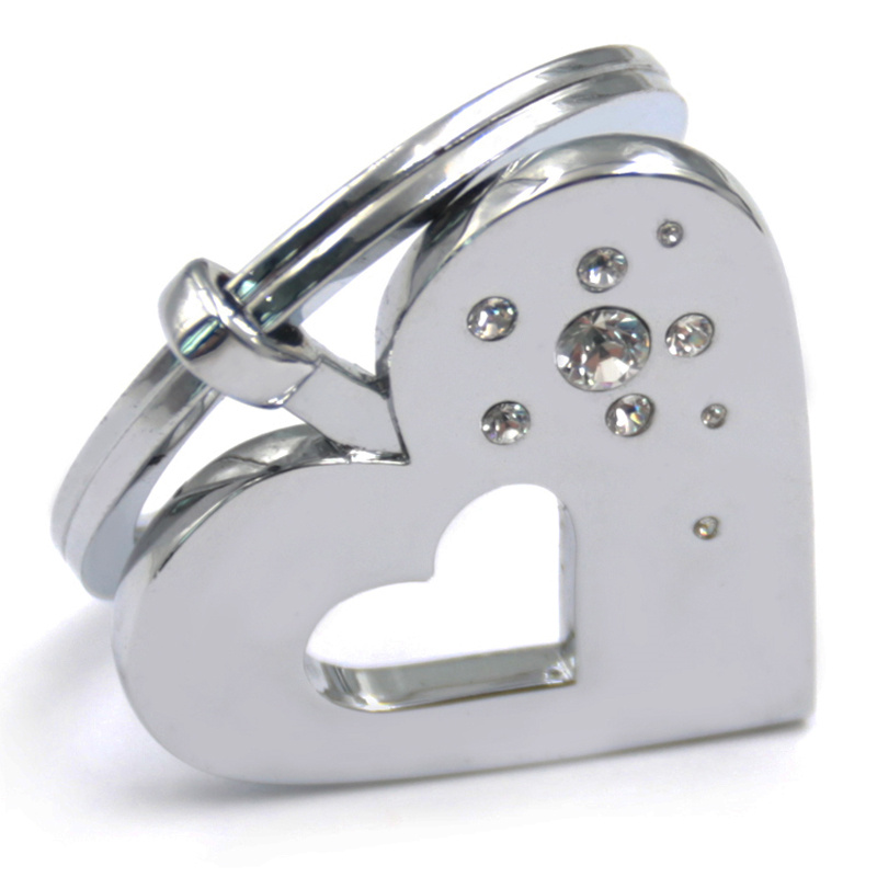 Hersteller von ausgeschnittenen Herz-Diamant-Schlüsselanhängern
