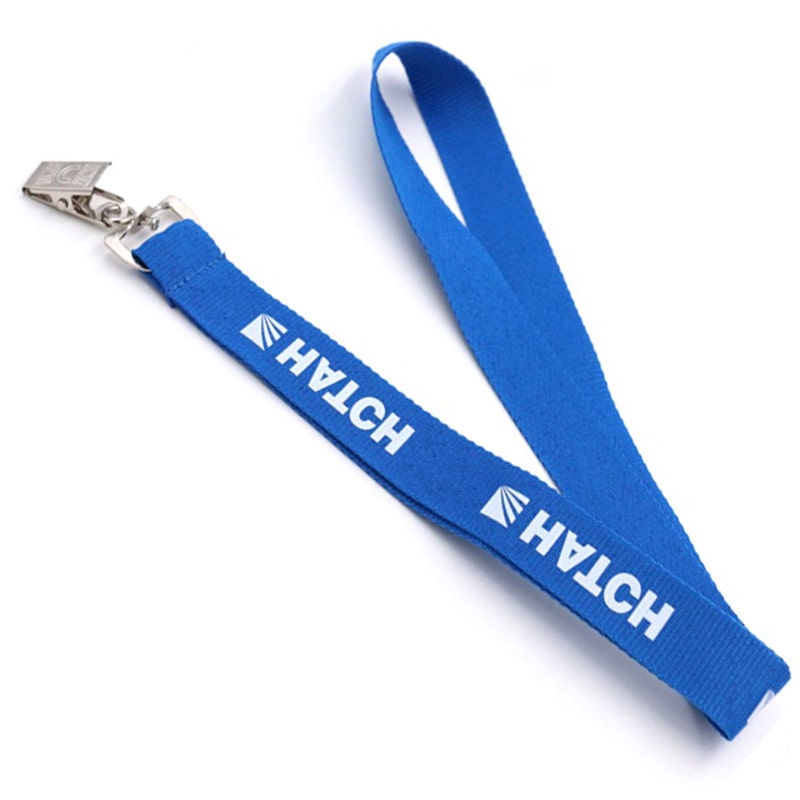Hersteller von Nylon-Lanyards mit blauem benutzerdefiniertem Logo