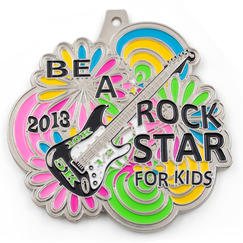 Rock star medal for kids