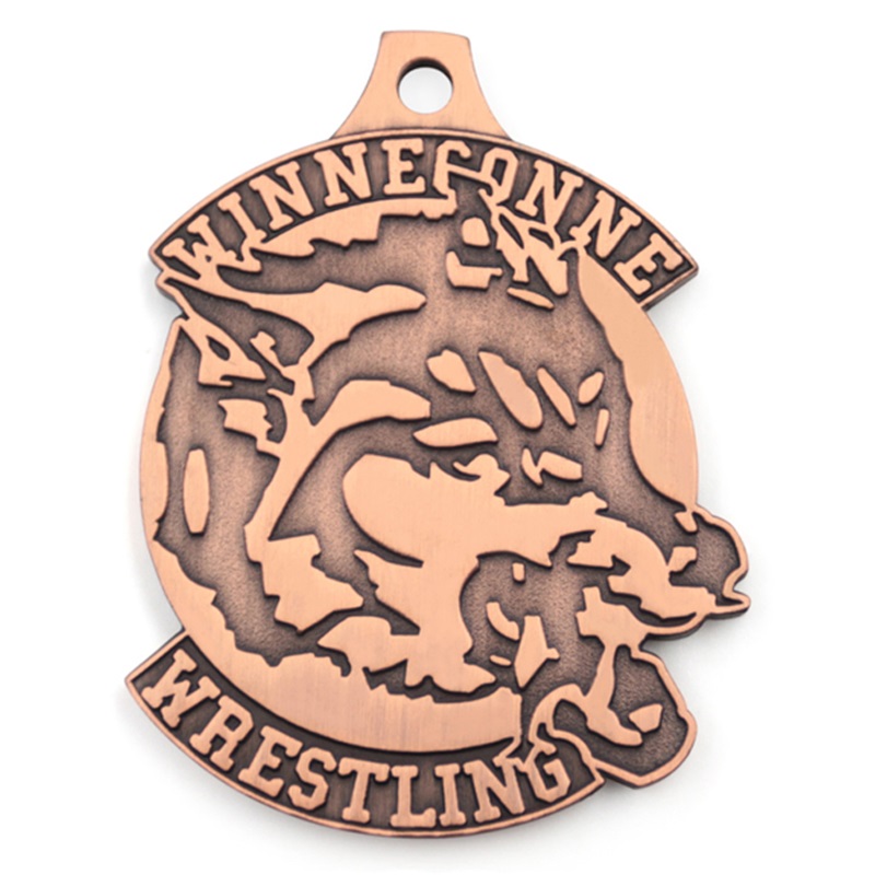 Wrestling race medal