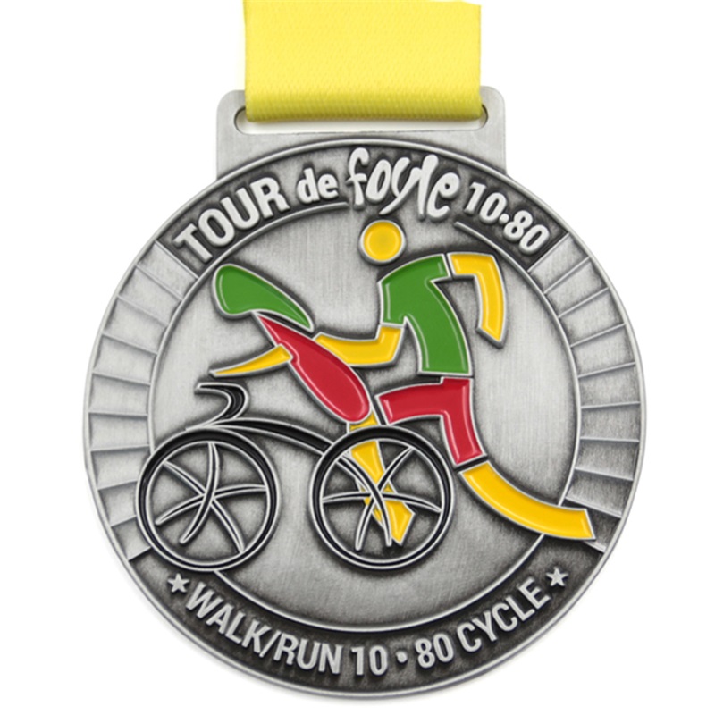 Run cycle metal medal