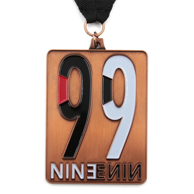 NINE metal medal