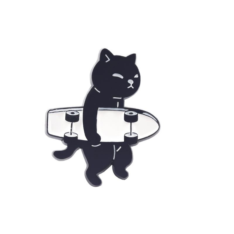 Kundenspezifische Emaille-Pin-Fabrik für schwarze Katzen