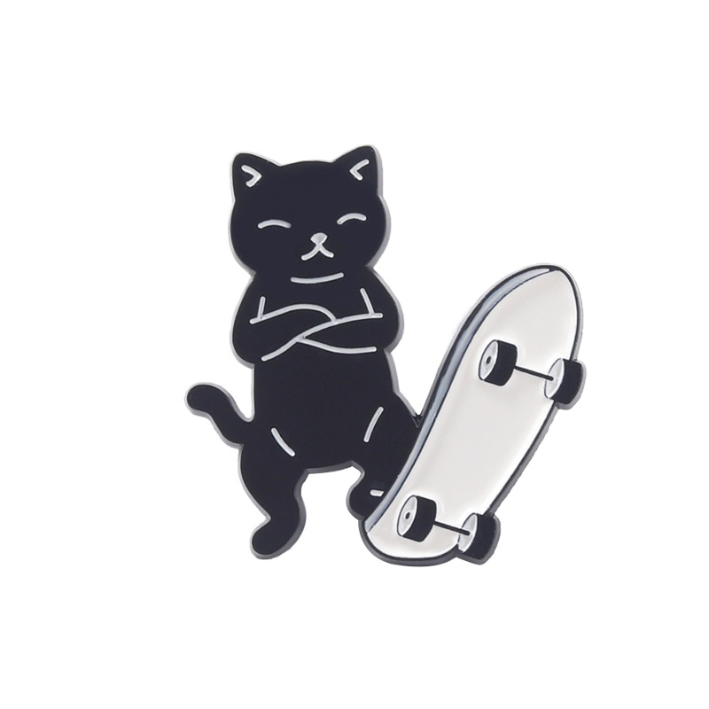 Kundenspezifische Emaille-Pin-Fabrik für schwarze Katzen