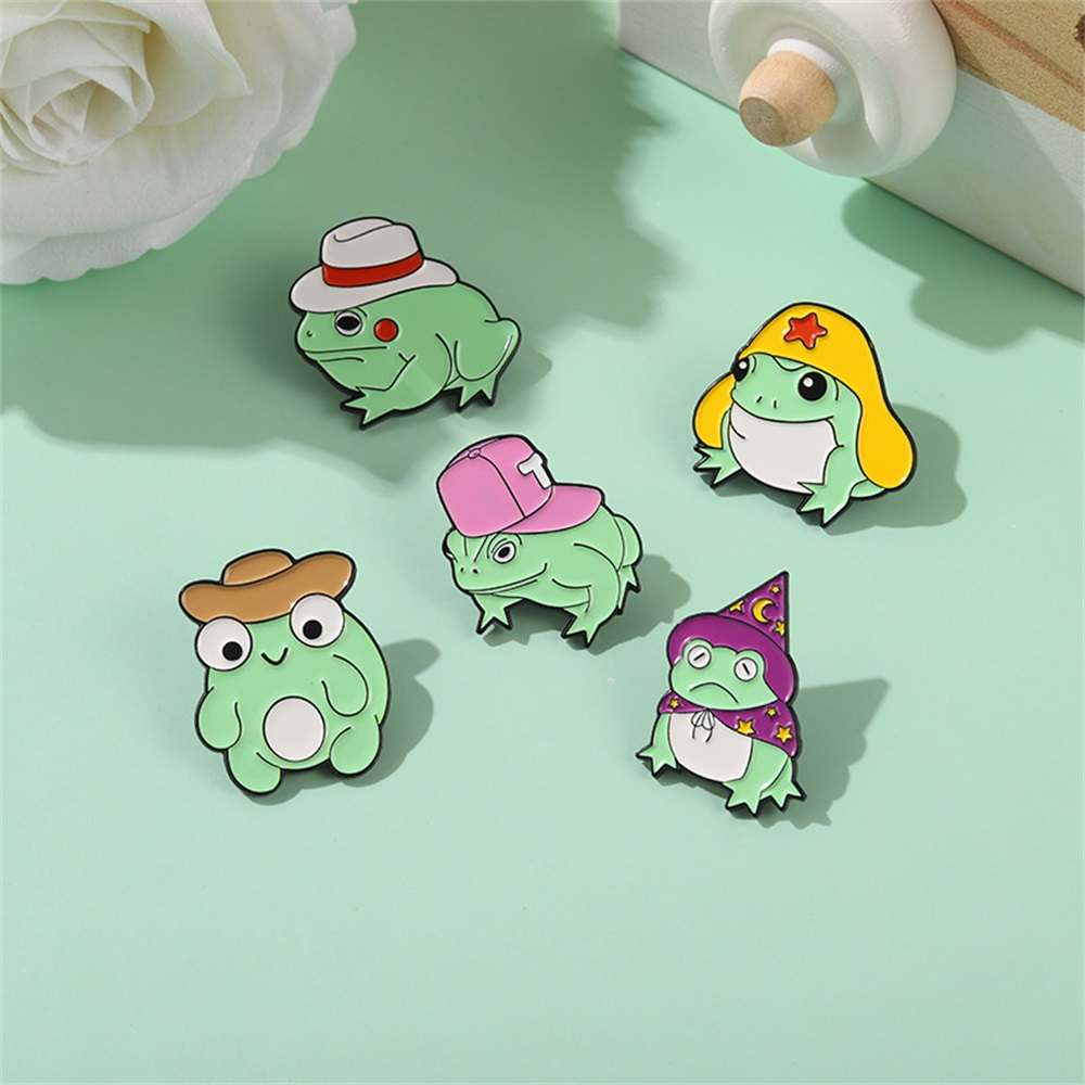 Custom Frog enamel pin