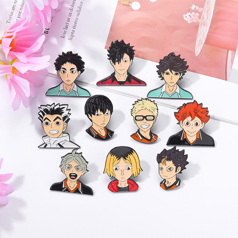 Design Anime Volleyball Shonen Emaille-Pin