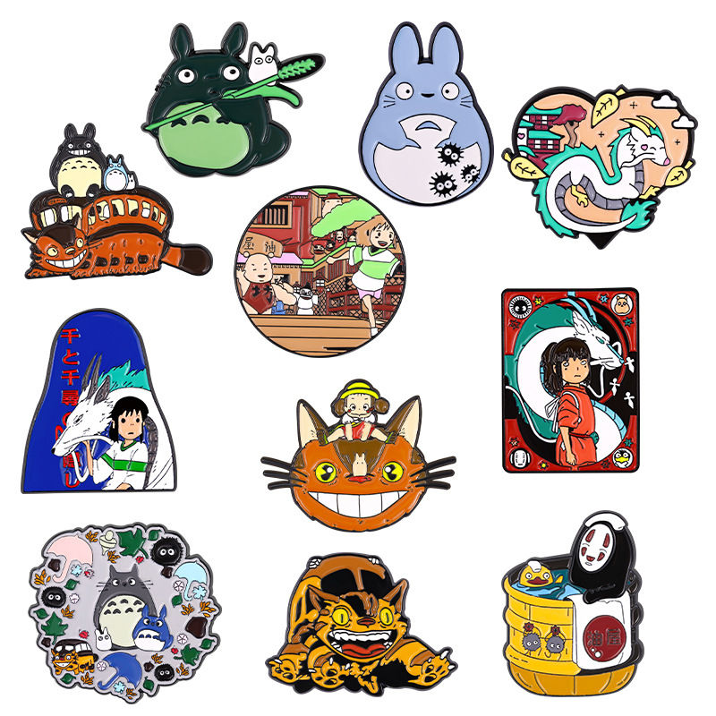 Entwerfen Sie Hayao Miyazaki Anime-Emaille-Pins