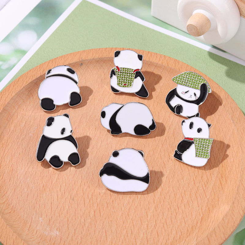 Panda lapel pins