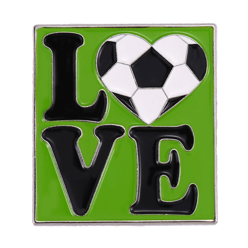 Emaille-Pin-Design der Fußballkollektion